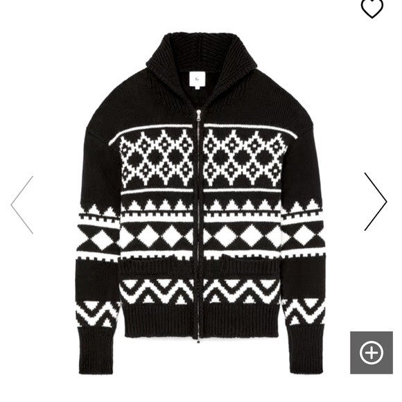 G. LABEL BY GOOP IRENE FAIR ISLE CARDIGAN